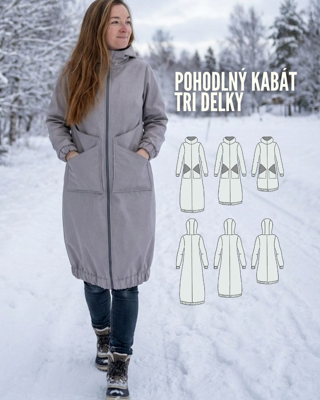 Kabát OLIVIA - PAPÍROVÝ střih