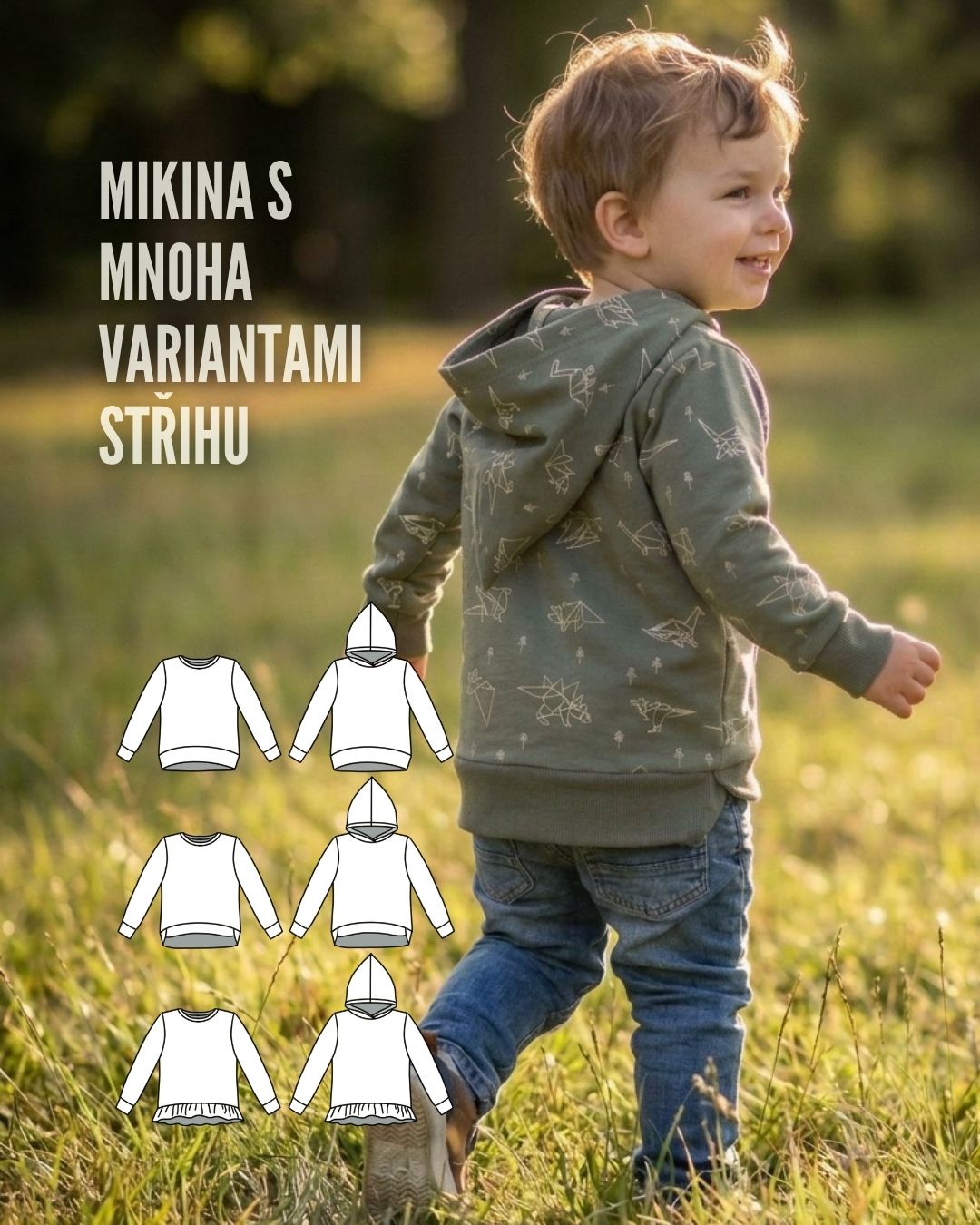 Mikina Winky 44-116 PDF střih