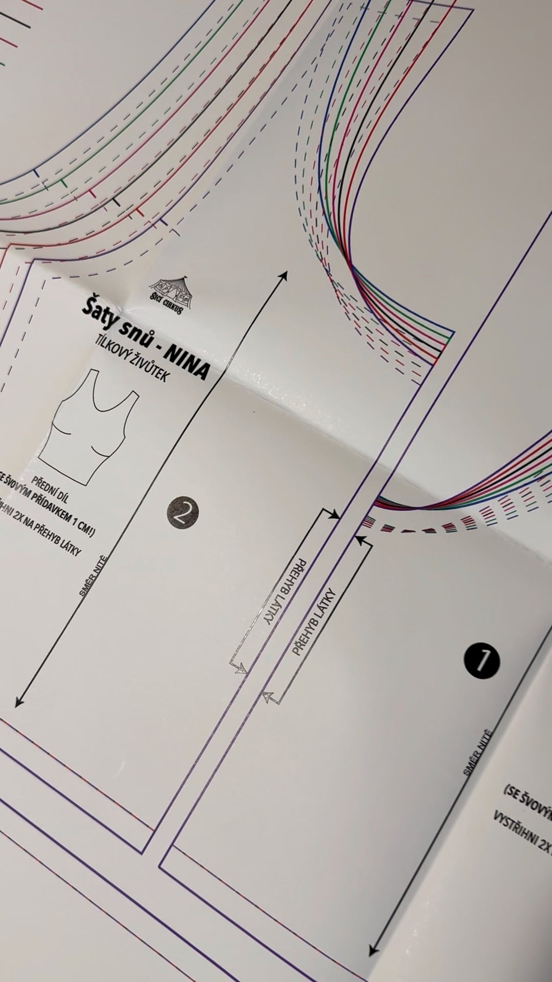 Šaty NINA - PAPÍROVÝ střih