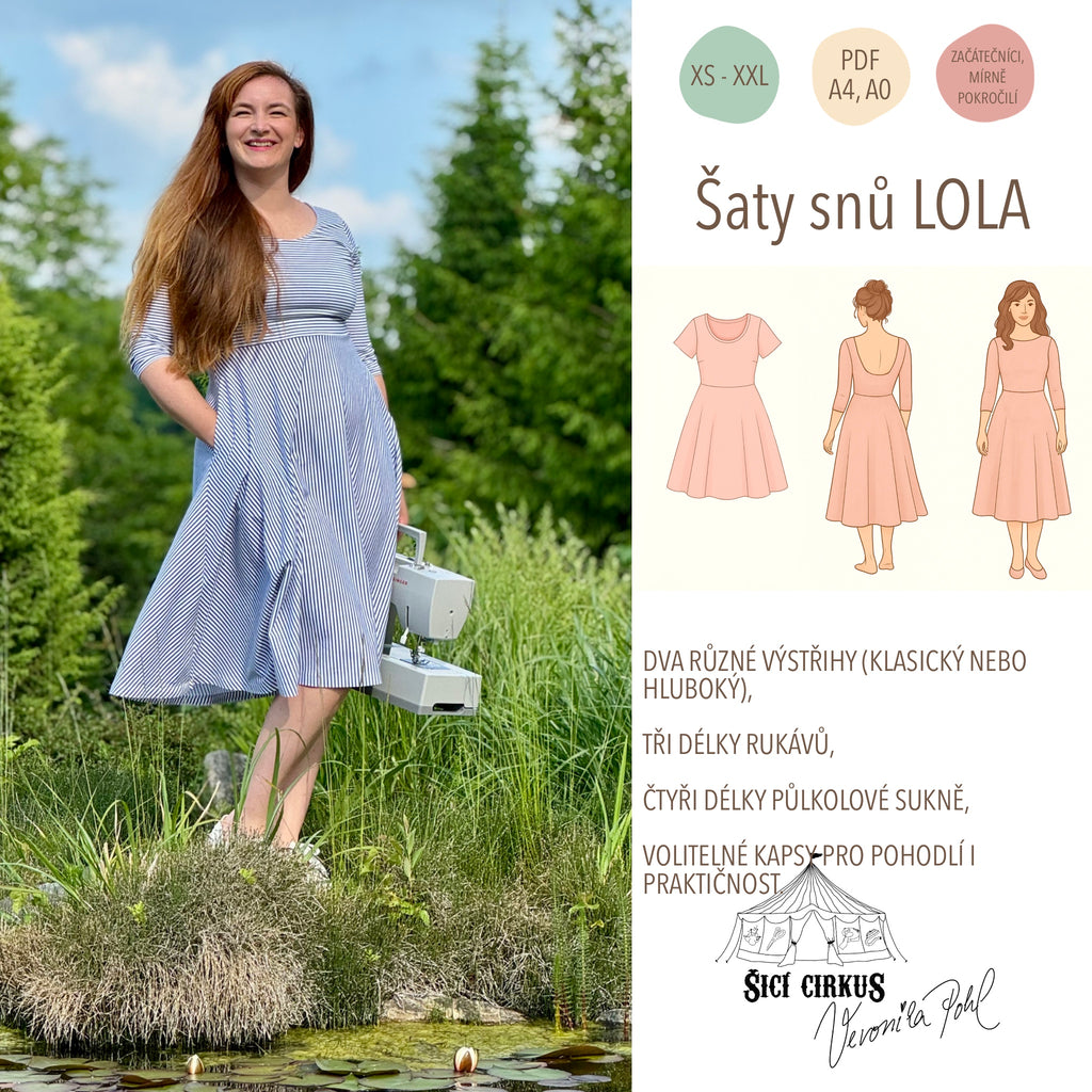 Šaty snů LOLA - PDF střih