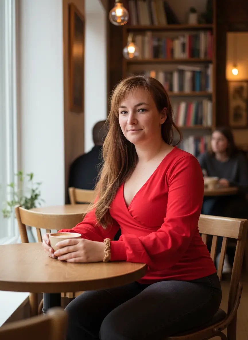 Překřížené triko ZORA - PAPÍROVÝ střih