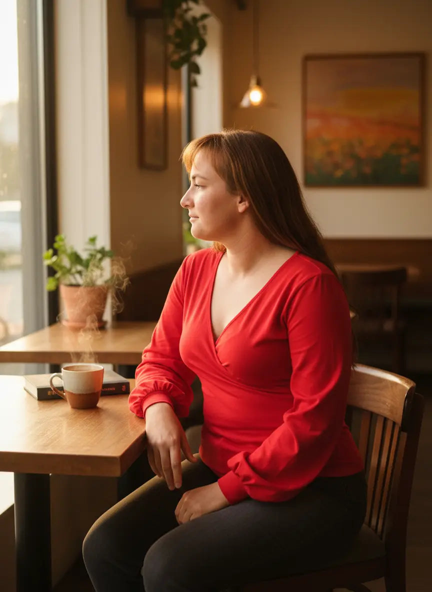 Překřížené triko ZORA - PAPÍROVÝ střih