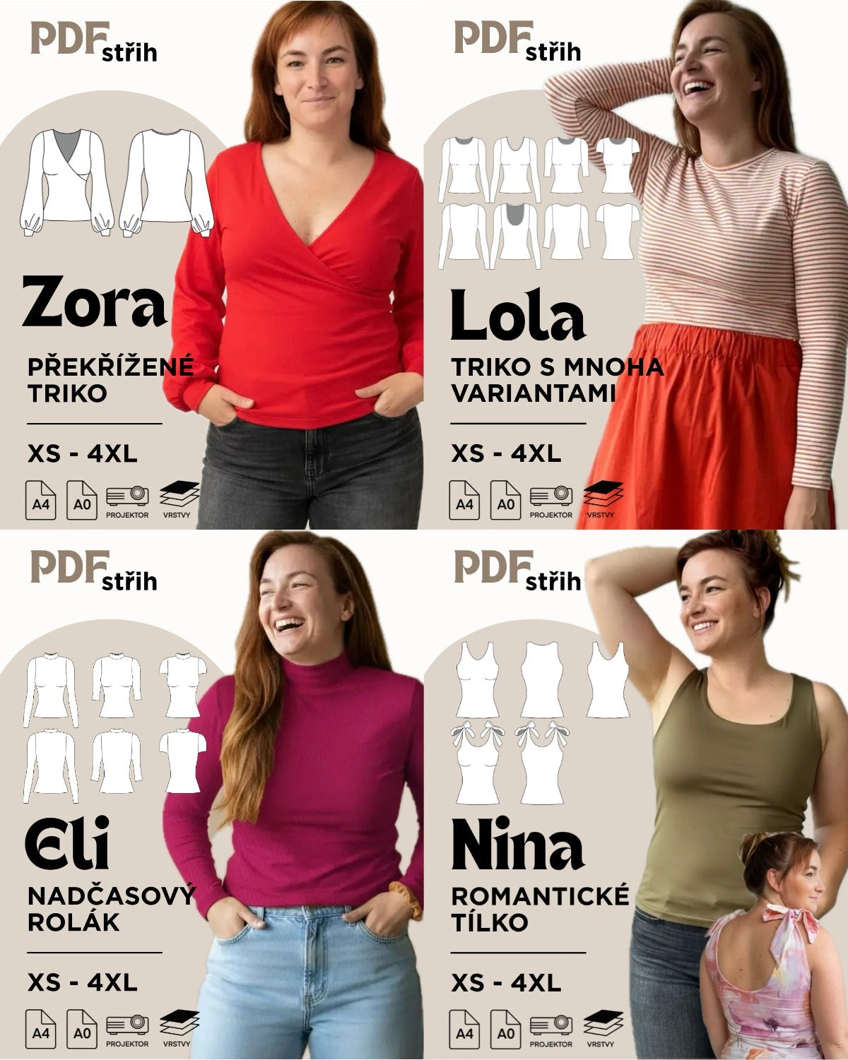 VÝHODNÝ SET STŘIHŮ NA TRIKA