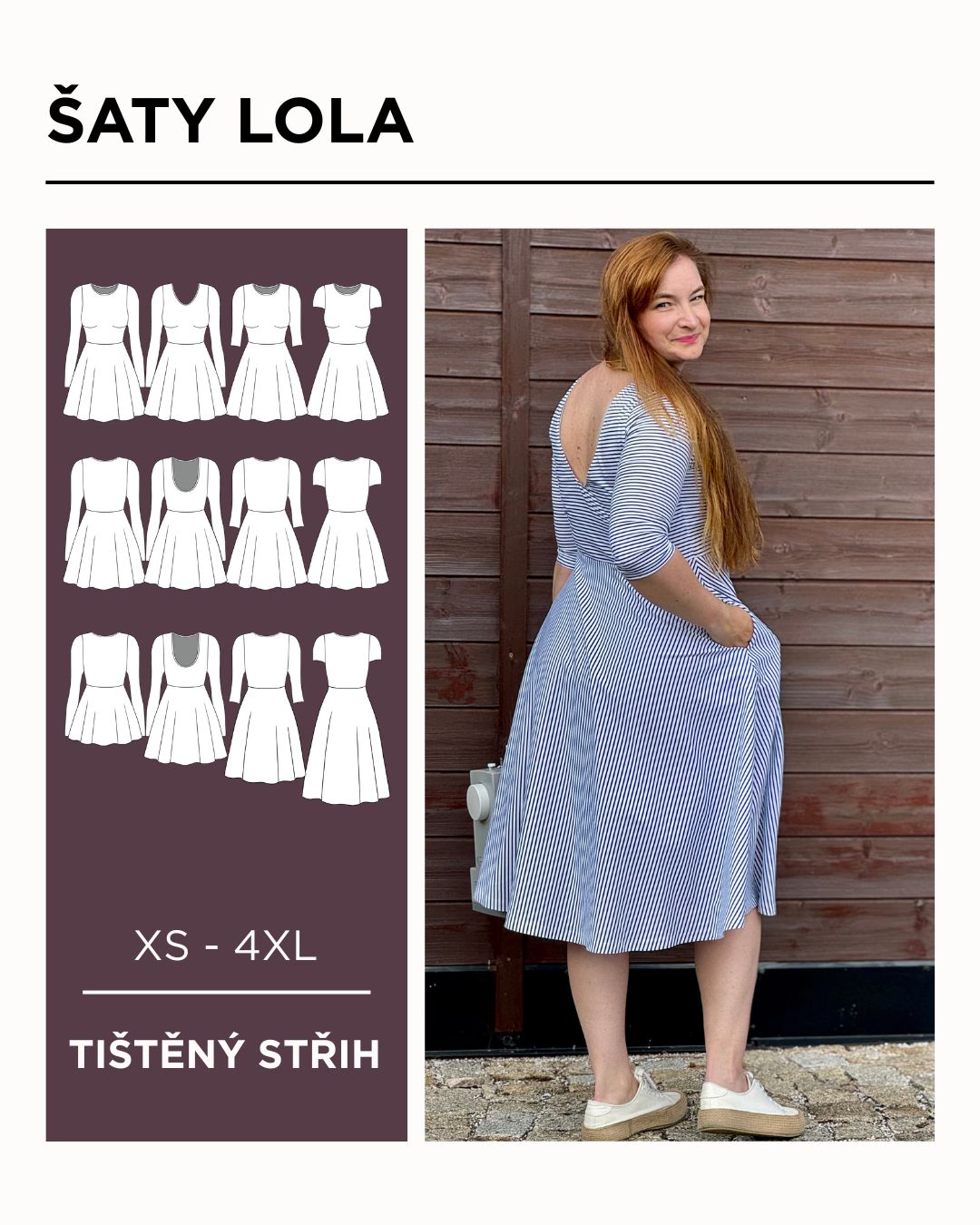 Šaty LOLA - PAPÍROVÝ střih