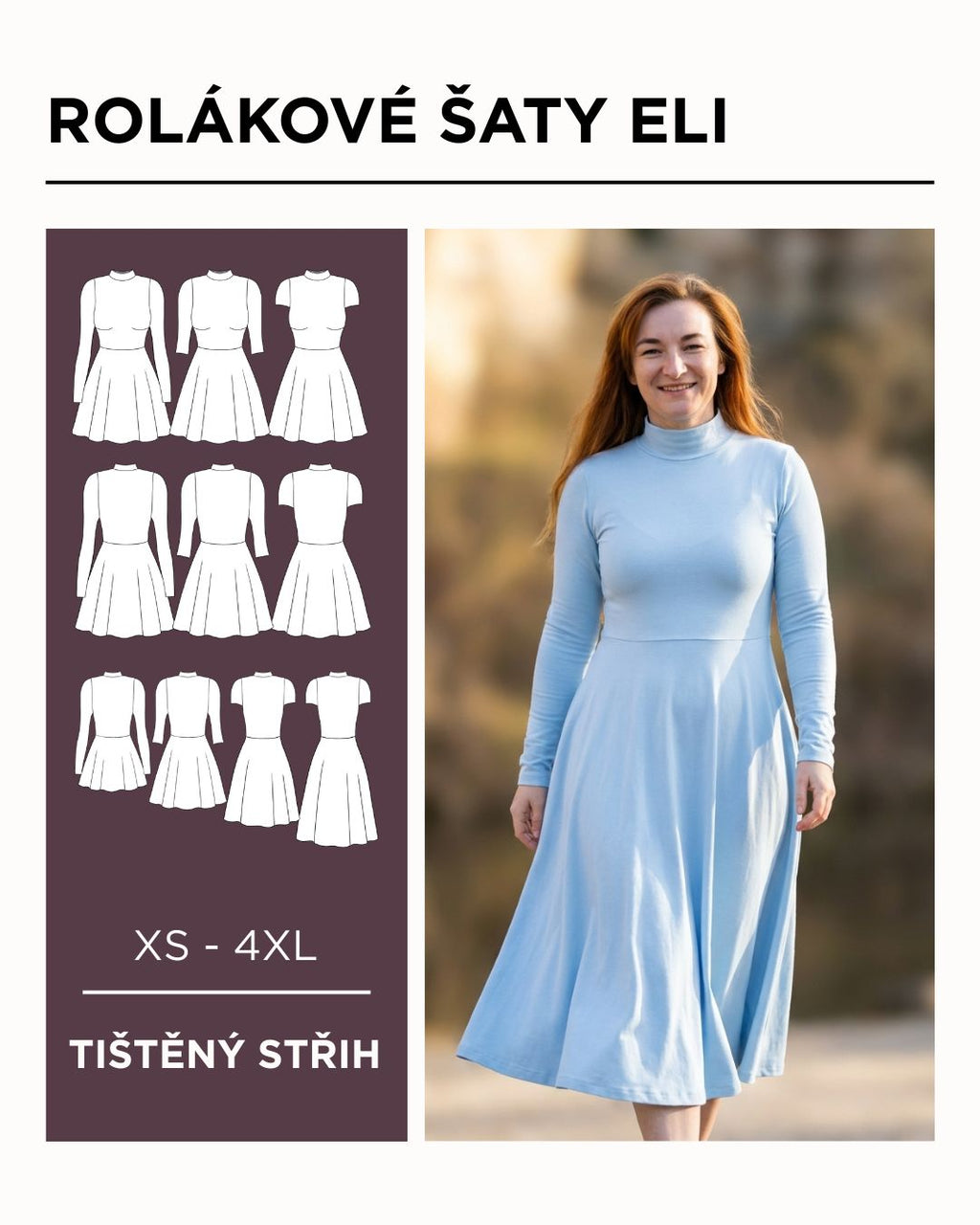 Šaty ELI - PAPÍROVÝ střih
