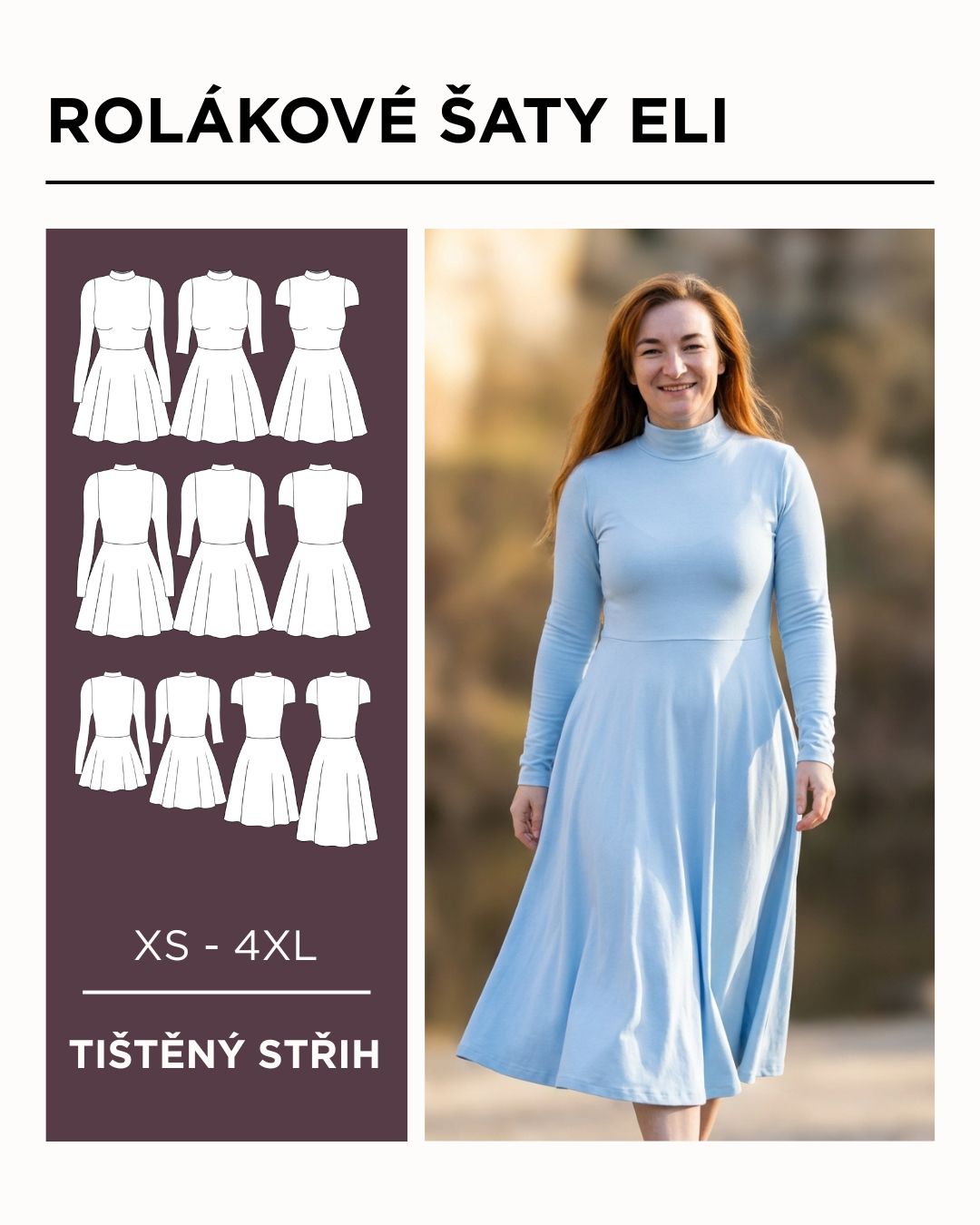 Šaty ELI - PAPÍROVÝ střih