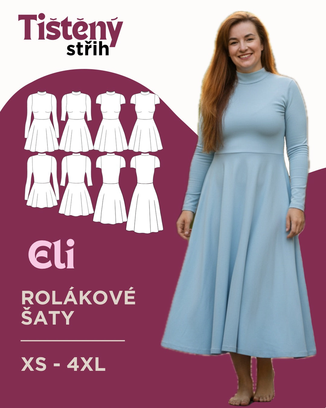 Šaty ELI - PAPÍROVÝ střih