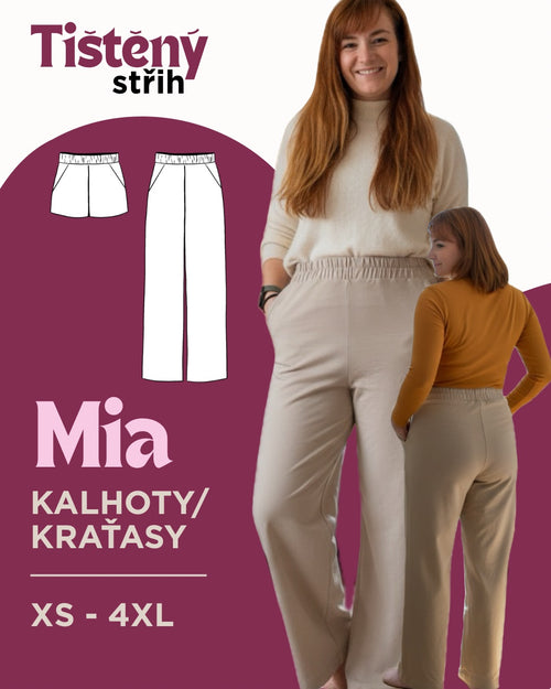 Kalhoty Mia - PAPÍROVÝ střih