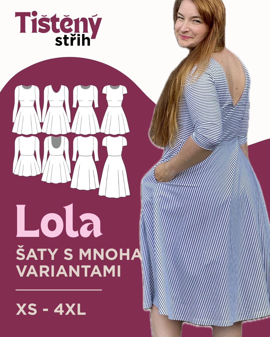 Šaty LOLA - PAPÍROVÝ střih