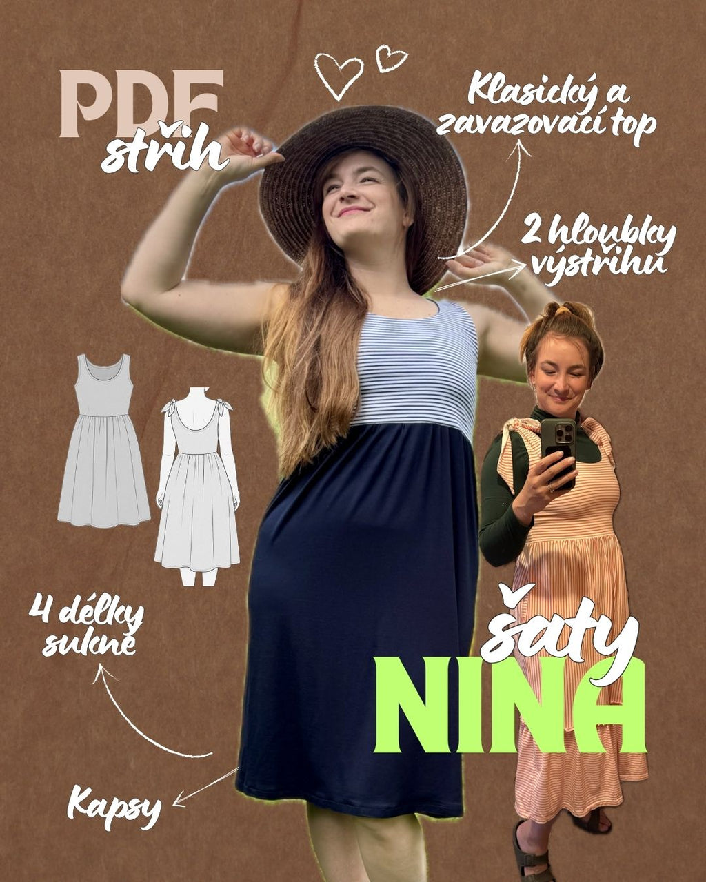 Šaty snů NINA - PDF střih