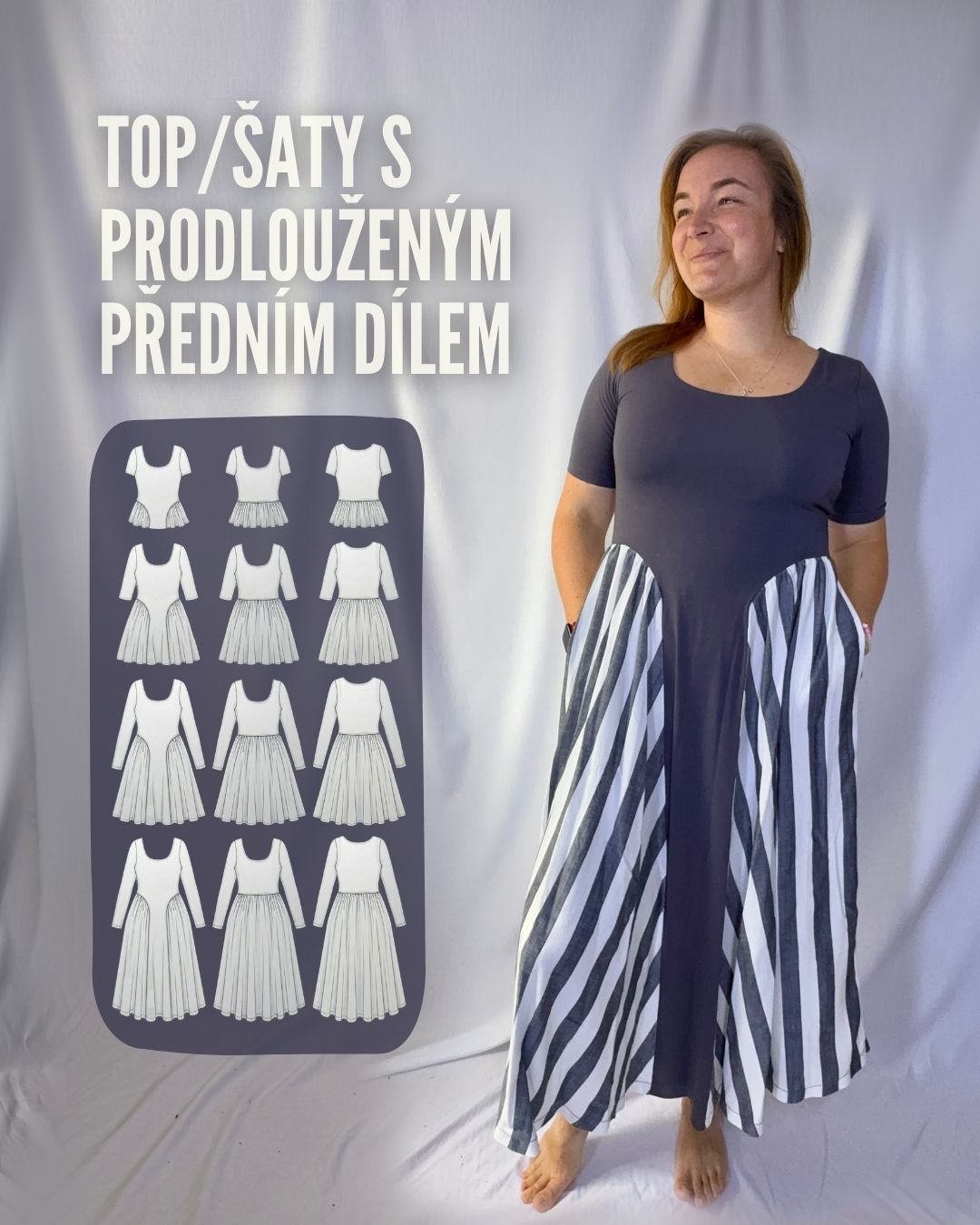 Šaty TAMARA - PAPÍROVÝ střih
