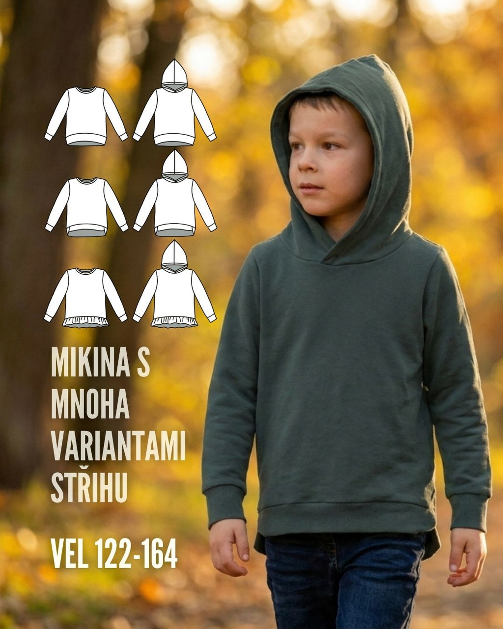 Mikina WINKY 122-164 - PAPÍROVÝ střih