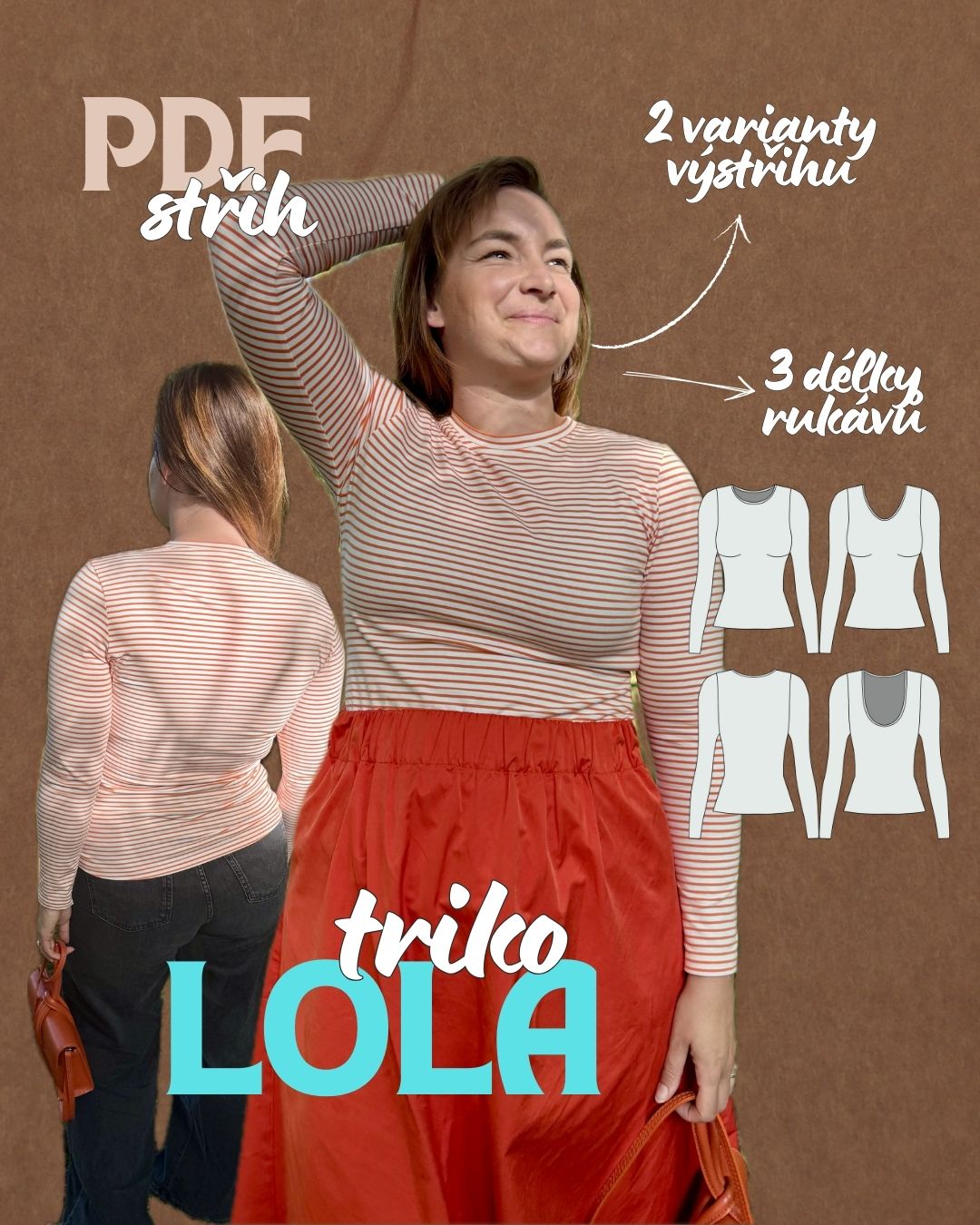 Triko LOLA - PDF střih