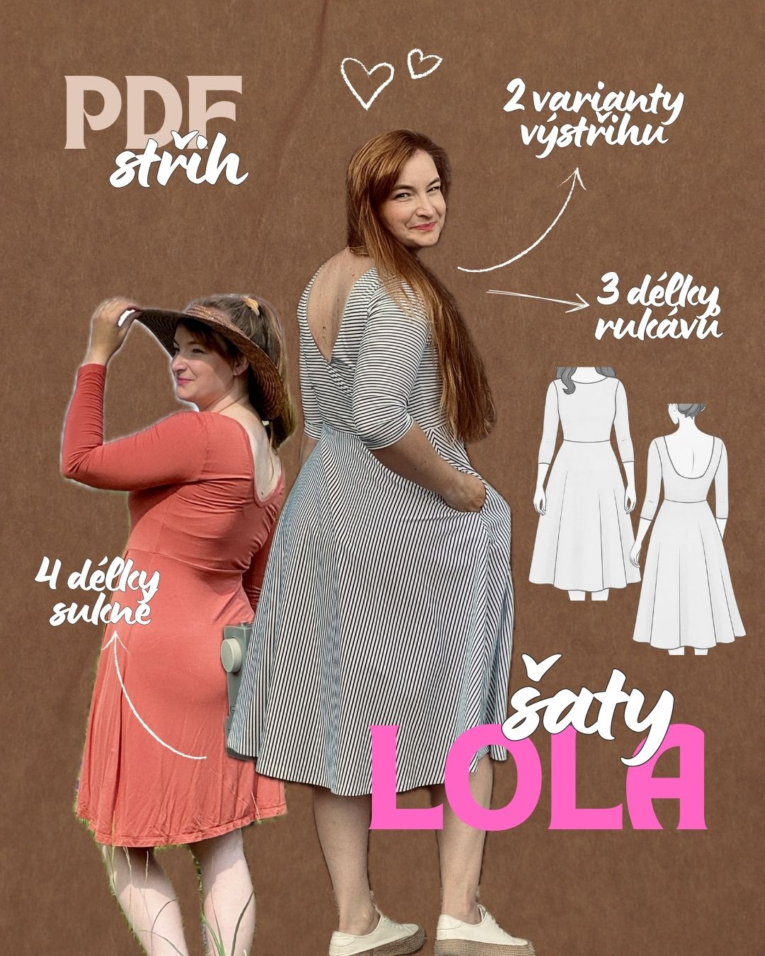 Šaty snů LOLA - PDF střih